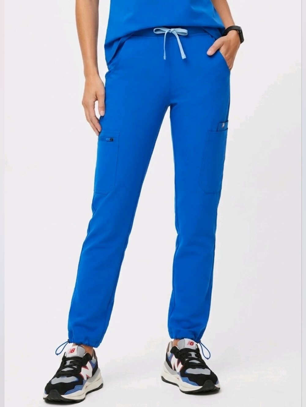 FIGS Technical Yola Straight-Leg Scrub Pants Royal Blue Size Small Style TW2200R